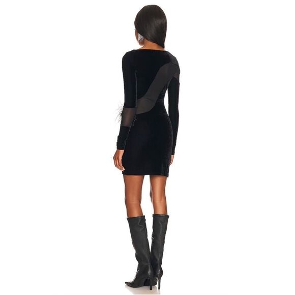 NWT Camila Coelho Florence Mini Dress in Black, Size XXS - Picture 3 of 15